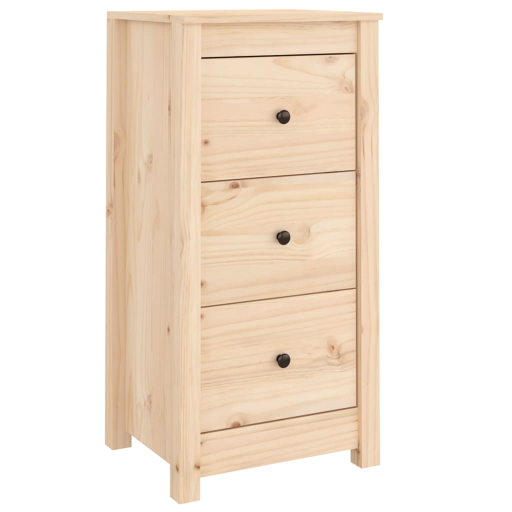 Credenze 2 pz 40x35x80 cm in Legno Massello di Pino - homemem39