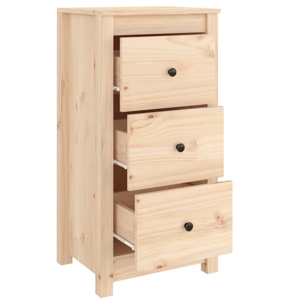 Credenze 2 pz 40x35x80 cm in Legno Massello di Pino - homemem39