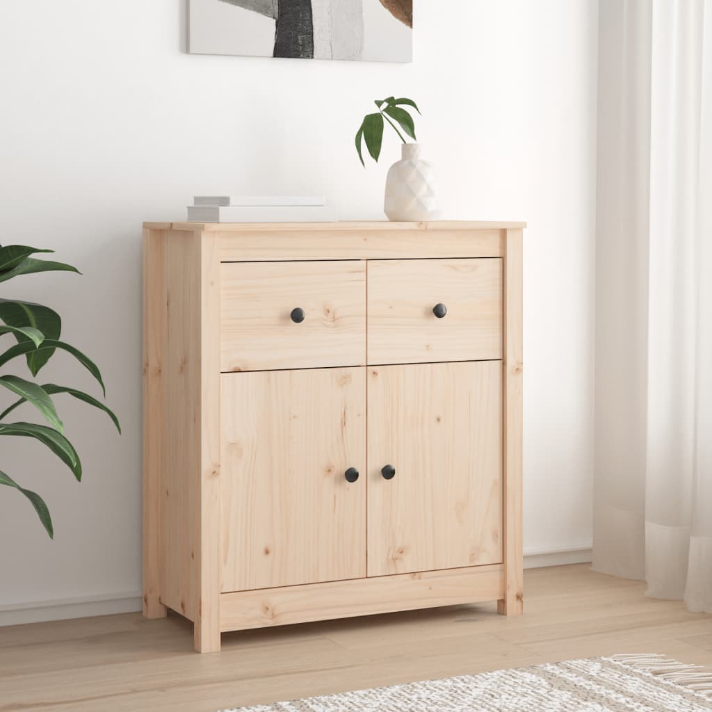 Credenza 70x35x80 cm in Legno Massello di Pino - homemem39