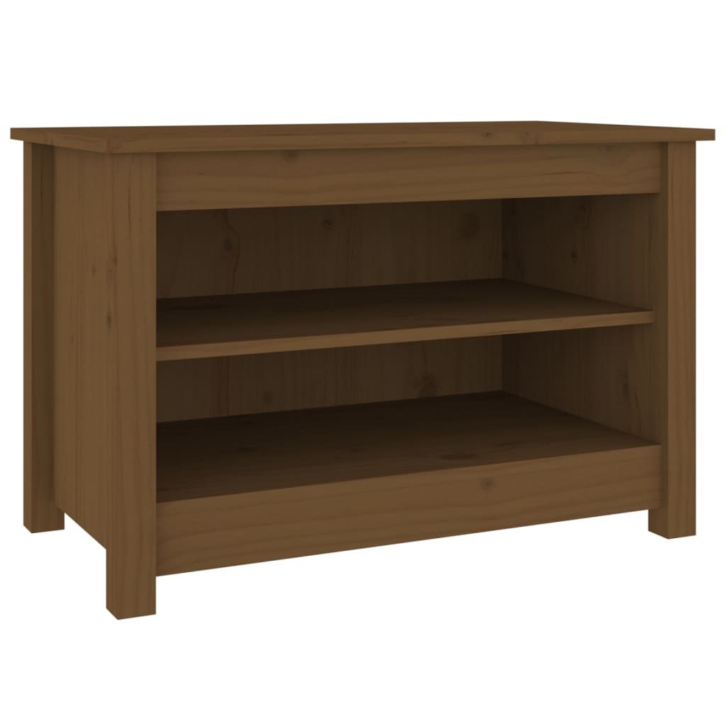 Scarpiera Miele 70x38x45,5 cm in Legno Massello di Pino - homemem39