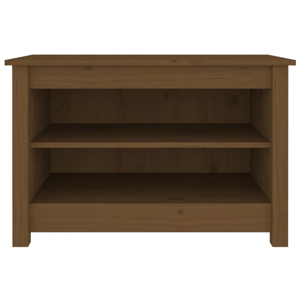 Scarpiera Miele 70x38x45,5 cm in Legno Massello di Pino - homemem39