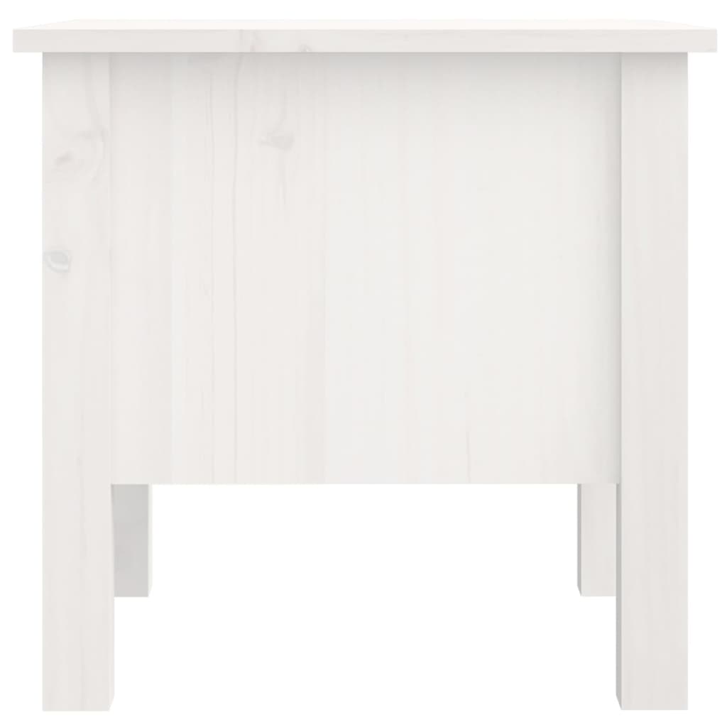 Tavolino Bianco 40x40x39 cm Legno Massello di Pino - homemem39