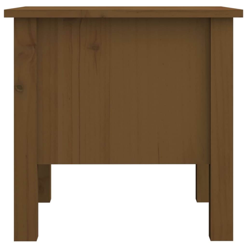 Tavolino Miele 40x40x39 cm Legno Massello di Pino - homemem39