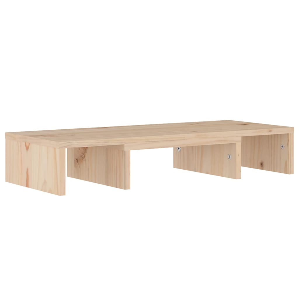 Supporto per Monitor 60x24x10,5 cm in Legno Massello di Pino - homemem39