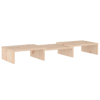 Supporto per Monitor 60x24x10,5 cm in Legno Massello di Pino - homemem39