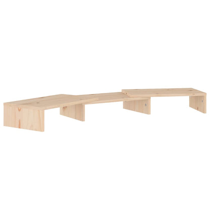 Supporto per Monitor 80x24x10,5 cm in Legno Massello di Pino - homemem39