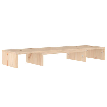 Supporto per Monitor 80x24x10,5 cm in Legno Massello di Pino - homemem39