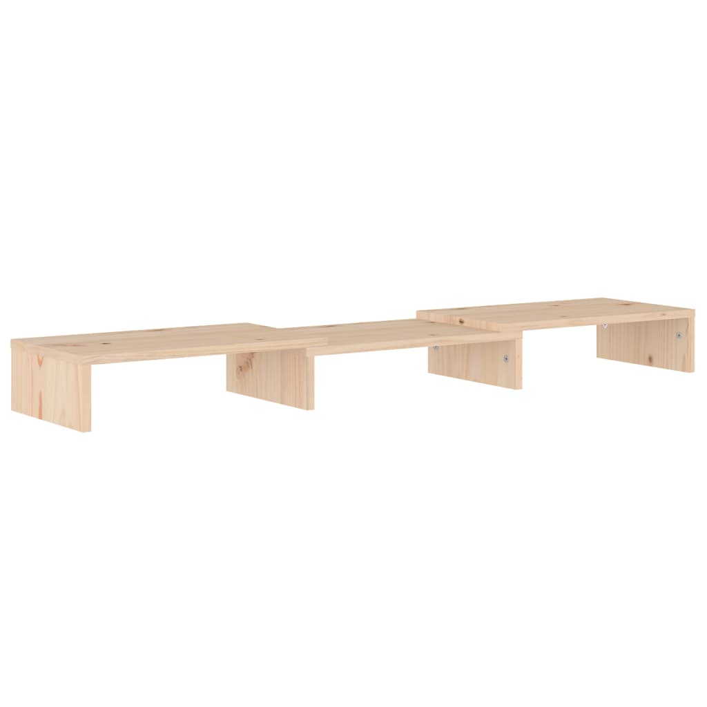 Supporto per Monitor 80x24x10,5 cm in Legno Massello di Pino - homemem39