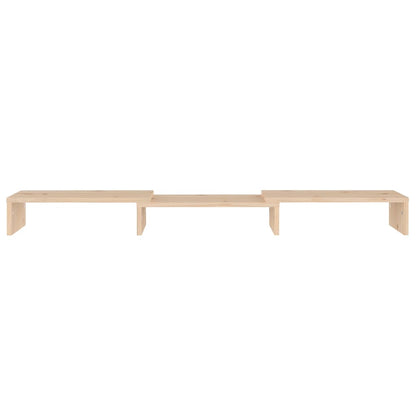 Supporto per Monitor 80x24x10,5 cm in Legno Massello di Pino - homemem39