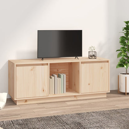 Mobile Porta TV 110,5x35x44 cm in Legno Massello di Pino - homemem39