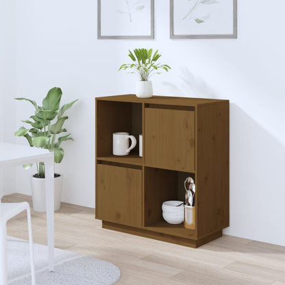 Credenza Miele 74x35x80 cm in Legno Massello di Pino - homemem39