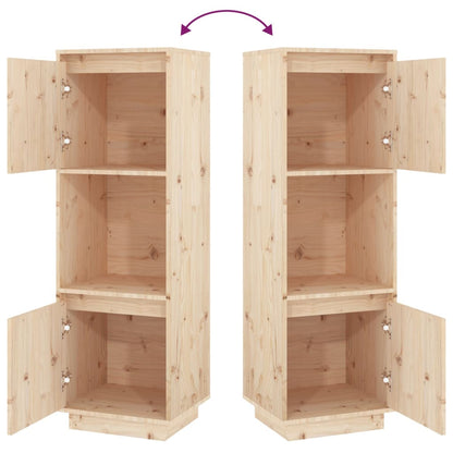 Credenza 38x35x117 cm in Legno Massello di Pino - homemem39