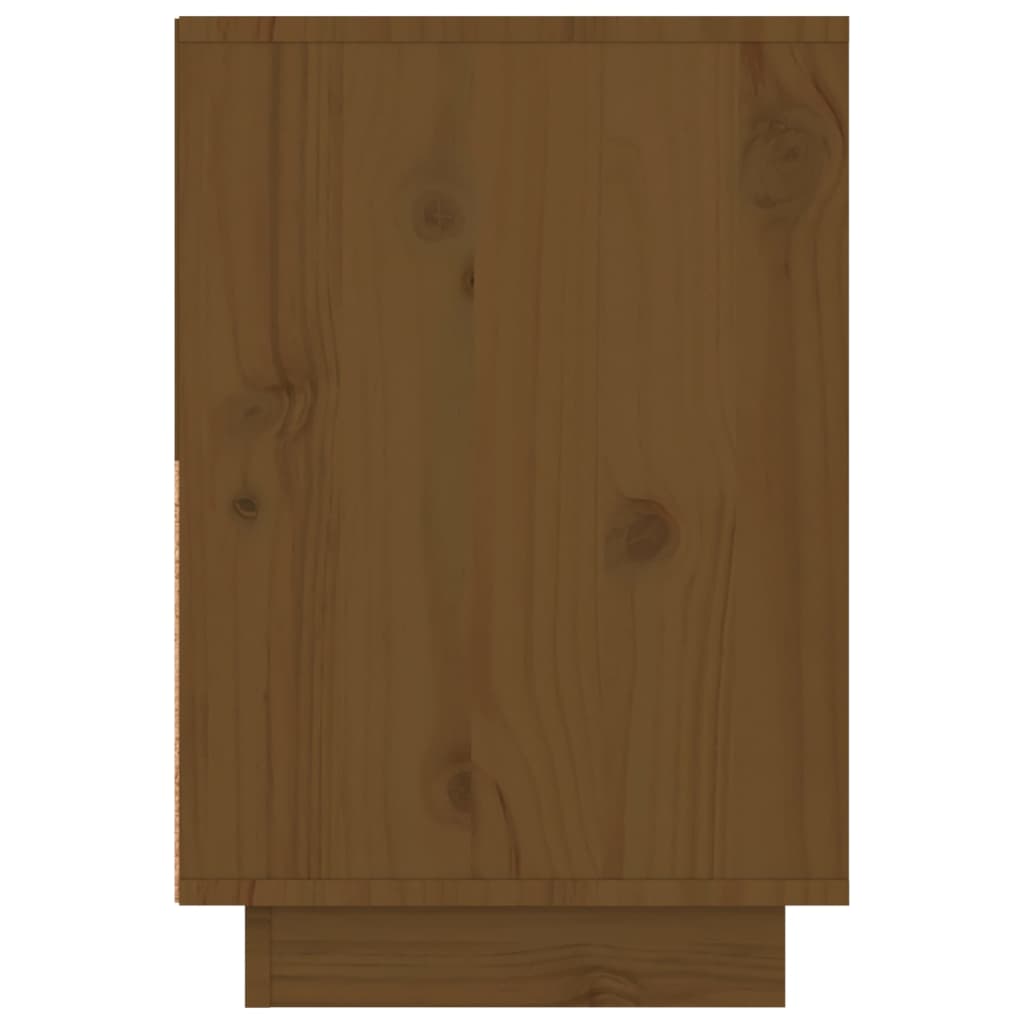 Comodini 2 pz Miele 60x34x51 cm in Legno Massello di Pino - homemem39