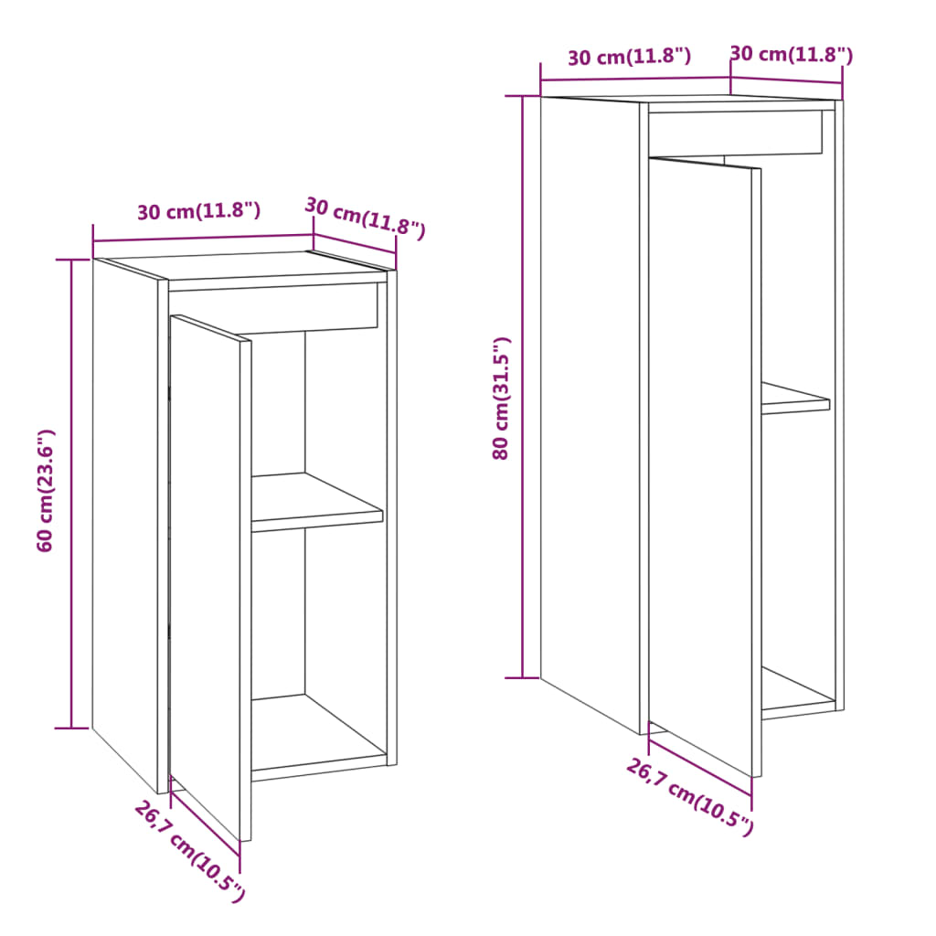 Mobili Porta TV 2 pz Miele in Legno Massello di Pino - homemem39