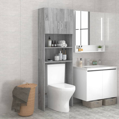 Mobile per Lavatrice Grigio Sonoma 64x25,5x190 cm - homemem39