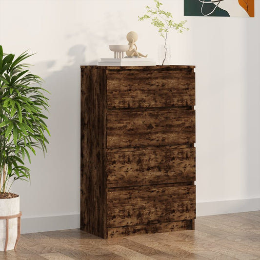 Credenza Rovere Fumo 60x35x98,5 cm in Legno Multistrato - homemem39