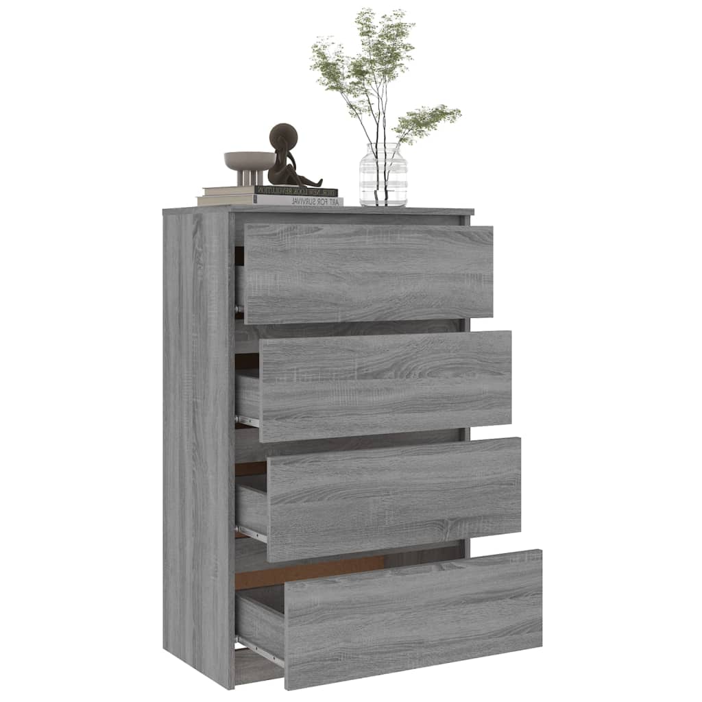 Credenza Grigio Sonoma 60x35x98,5 cm in Legno Multistrato - homemem39