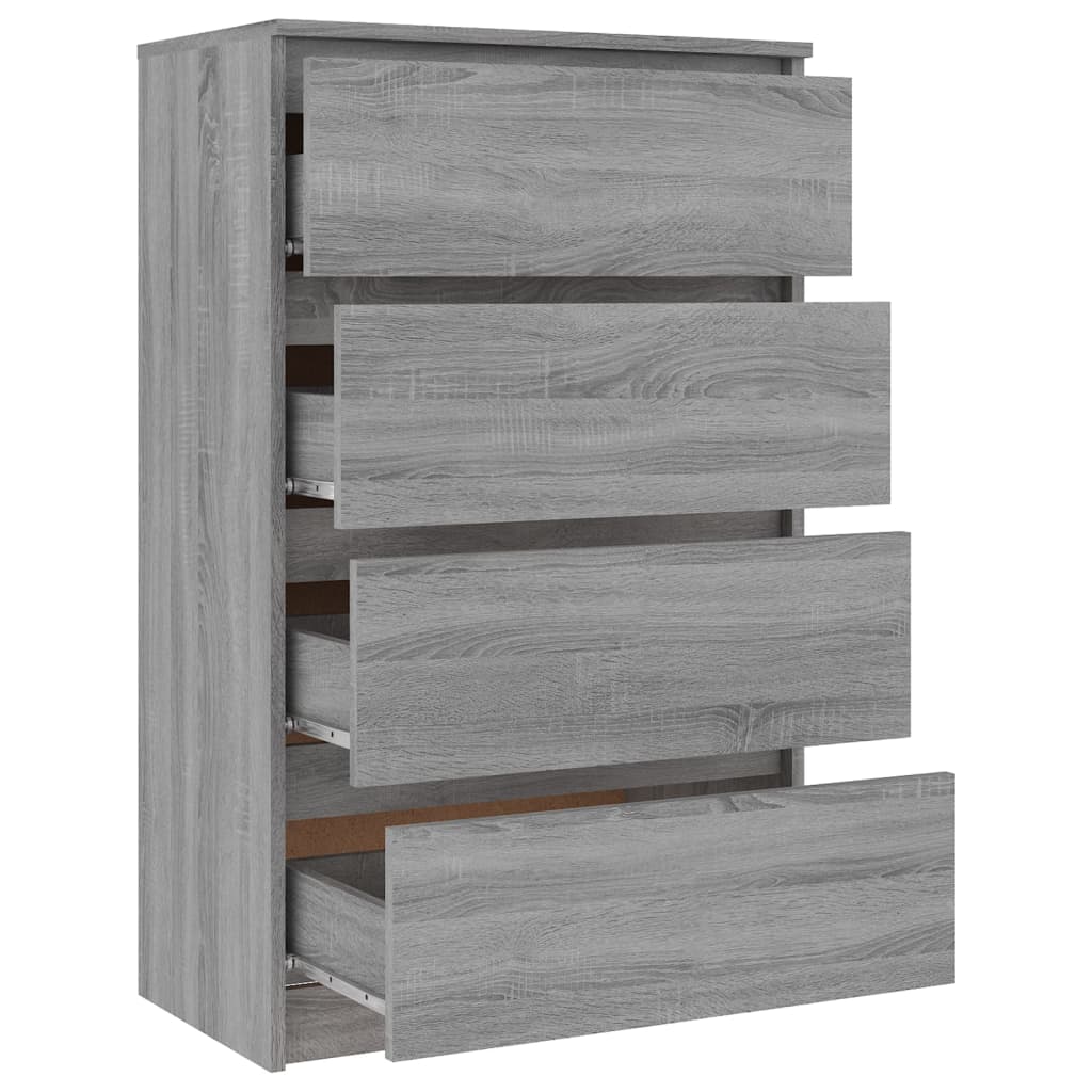 Credenza Grigio Sonoma 60x35x98,5 cm in Legno Multistrato - homemem39