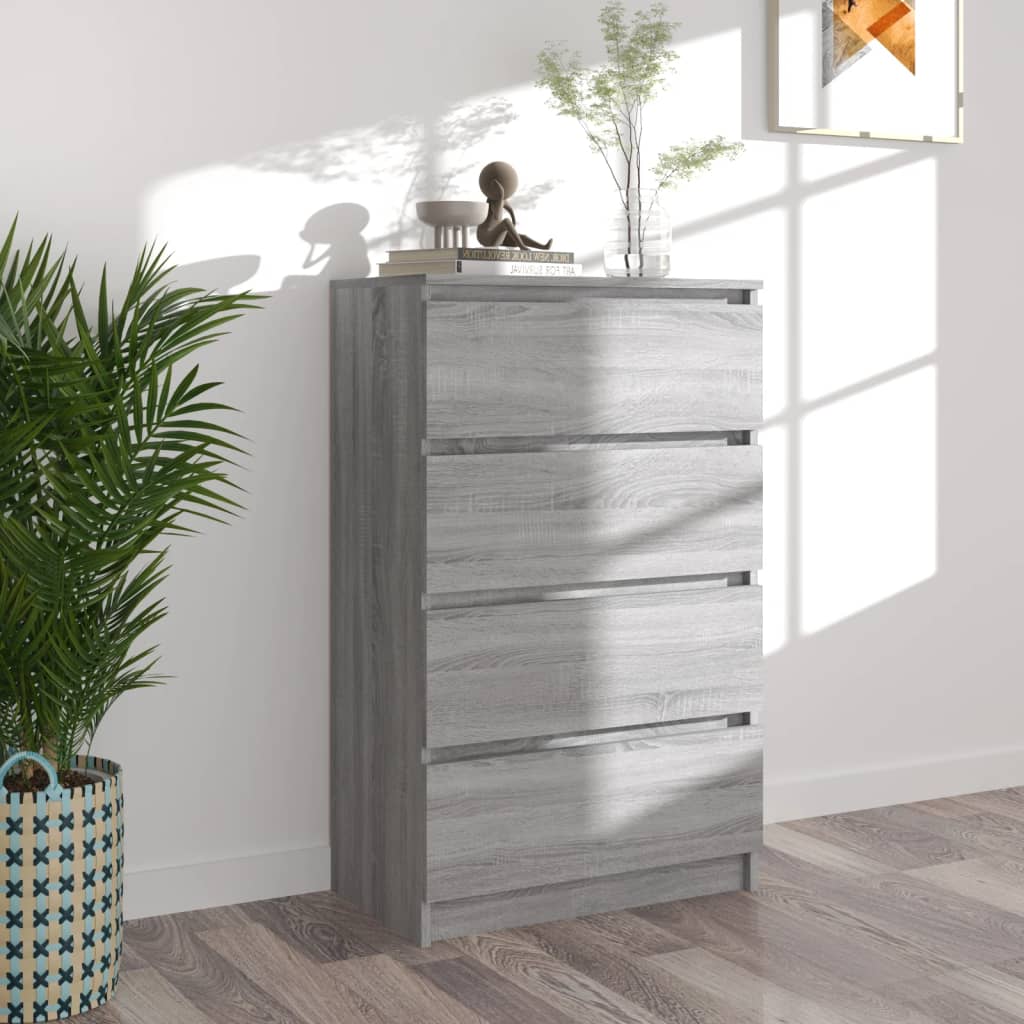 Credenza Grigio Sonoma 60x35x98,5 cm in Legno Multistrato - homemem39