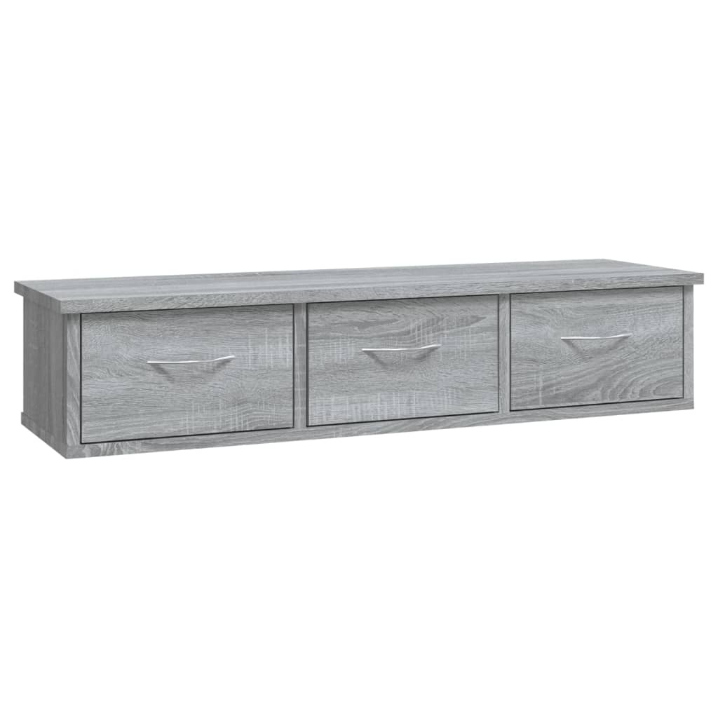 Mobile a Muro Grigio Sonoma 88x26x18,5 cm in Legno Multistrato - homemem39