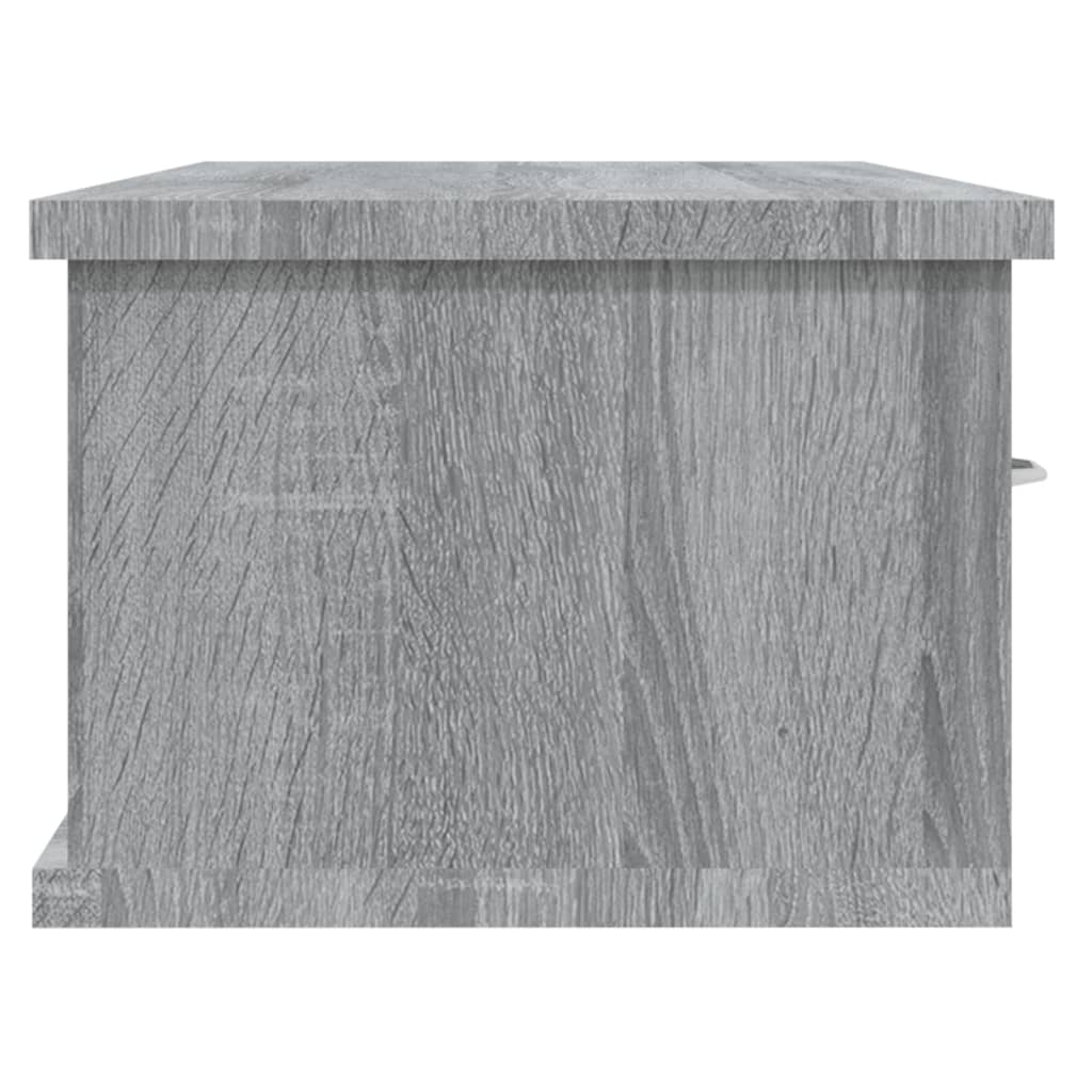 Mobile a Muro Grigio Sonoma 88x26x18,5 cm in Legno Multistrato - homemem39