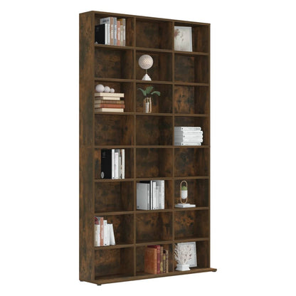 Mobile Porta CD Rovere Fumo 102x23x177,5 cm Legno Multistrato - homemem39