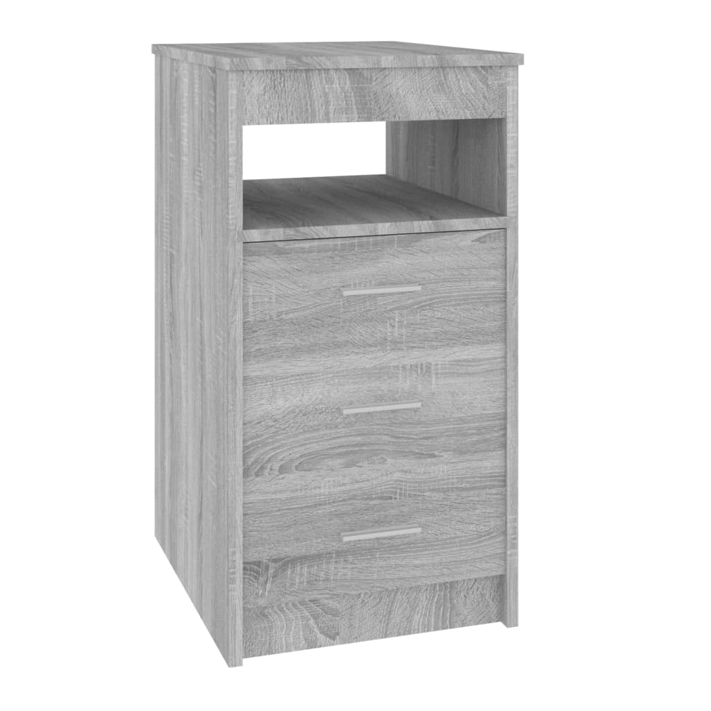 Cassettiera Grigio Sonoma 40x50x76 cm in Legno Multistrato - homemem39