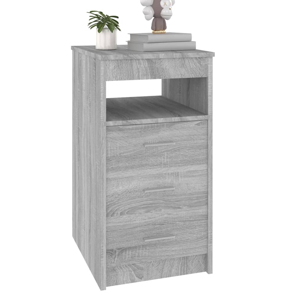 Cassettiera Grigio Sonoma 40x50x76 cm in Legno Multistrato - homemem39