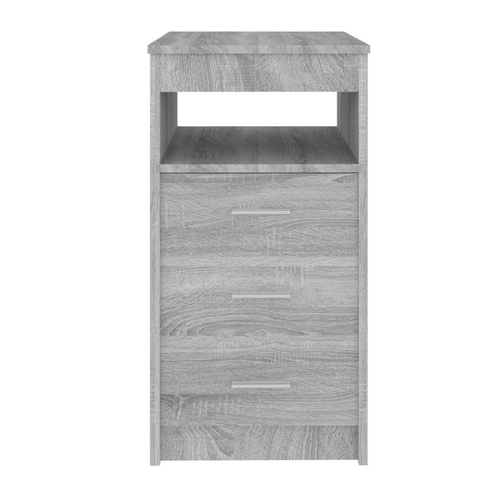 Cassettiera Grigio Sonoma 40x50x76 cm in Legno Multistrato - homemem39