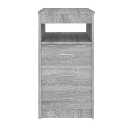 Cassettiera Grigio Sonoma 40x50x76 cm in Legno Multistrato - homemem39