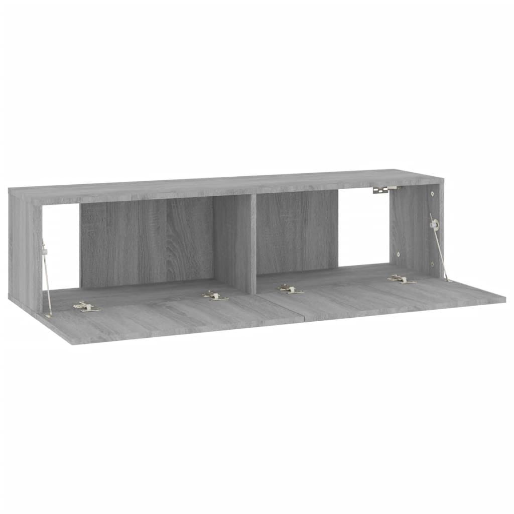 Mobile Muro TV Grigio Sonoma 120x30x30cm Legno Ingegnerizzato - homemem39