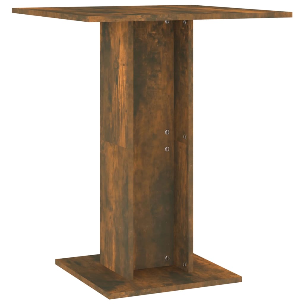 Tavolo da Bistrot Rovere Fumo 60x60x75cm in Legno Multistrato - homemem39