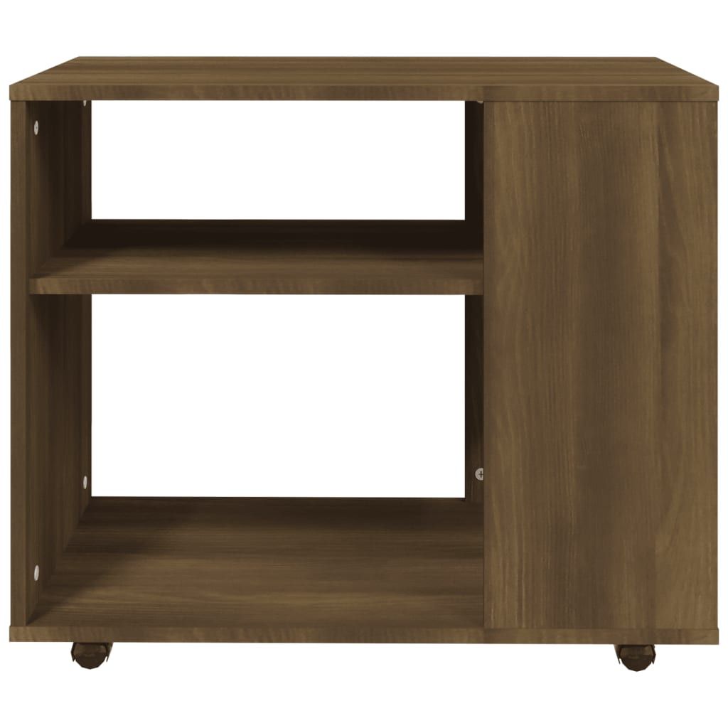 Tavolino da Salotto Rovere Marrone 70x35x55cm Legno Multistrato - homemem39