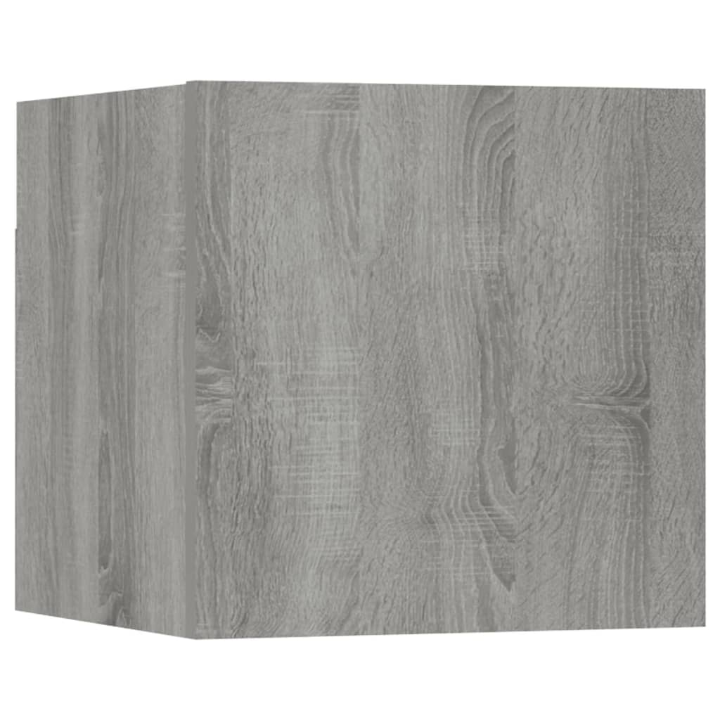 Armadietti TV Montati a Parete Grigio Sonoma 30,5x30x30 cm - homemem39