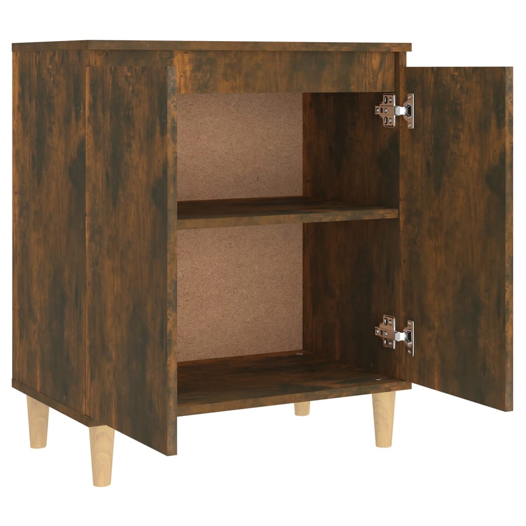 Credenza Rovere Fumo 60x35x70 cm in Legno Multistrato - homemem39