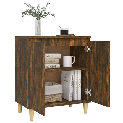 Credenza Rovere Fumo 60x35x70 cm in Legno Multistrato - homemem39