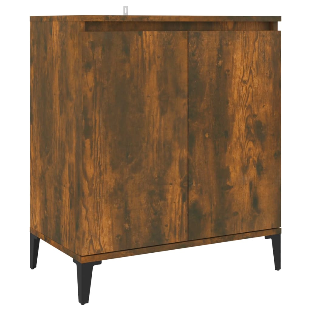 Credenza Rovere Fumo 60x35x70 cm in Legno Multistrato - homemem39