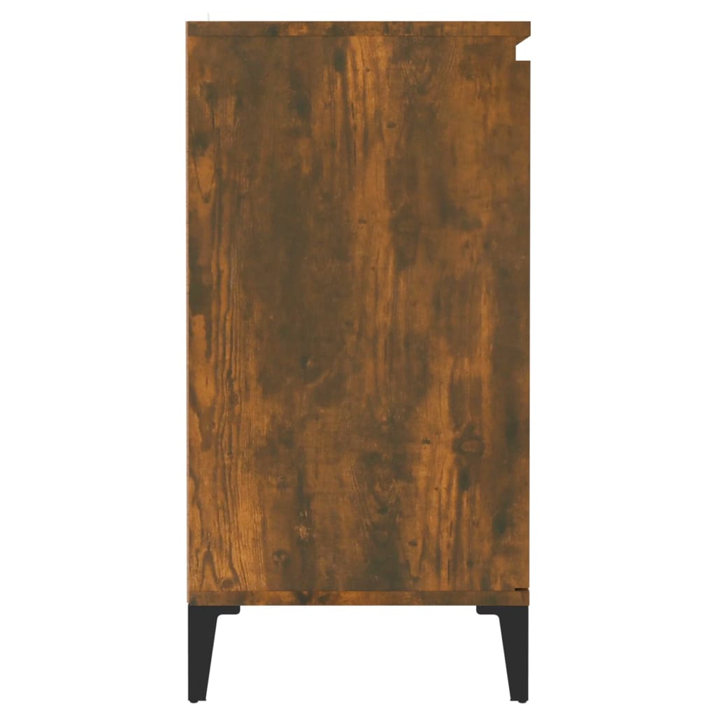 Credenza Rovere Fumo 60x35x70 cm in Legno Multistrato - homemem39