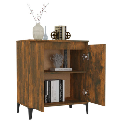 Credenza Rovere Fumo 60x35x70 cm in Legno Multistrato - homemem39