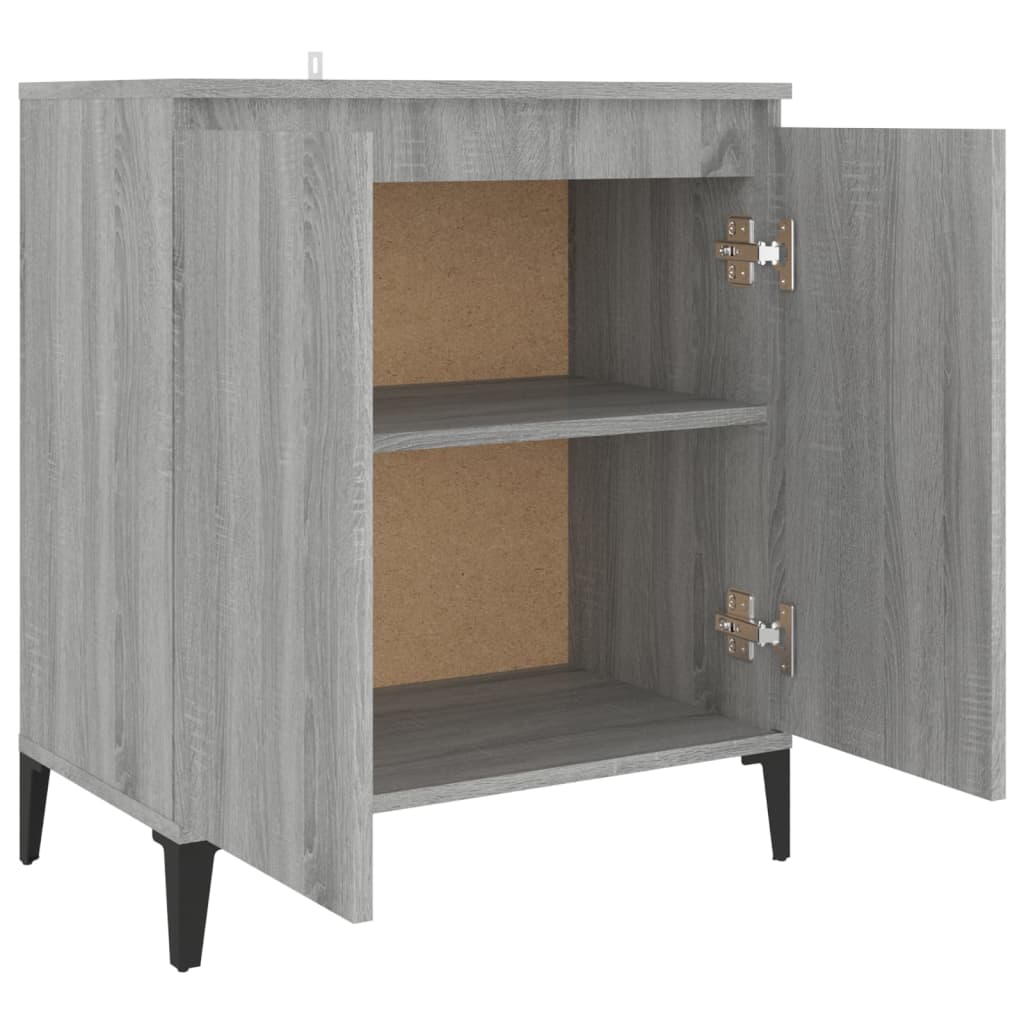 Credenza Grigio Sonoma 60x35x70 cm in Legno Ingegnerizzato - homemem39