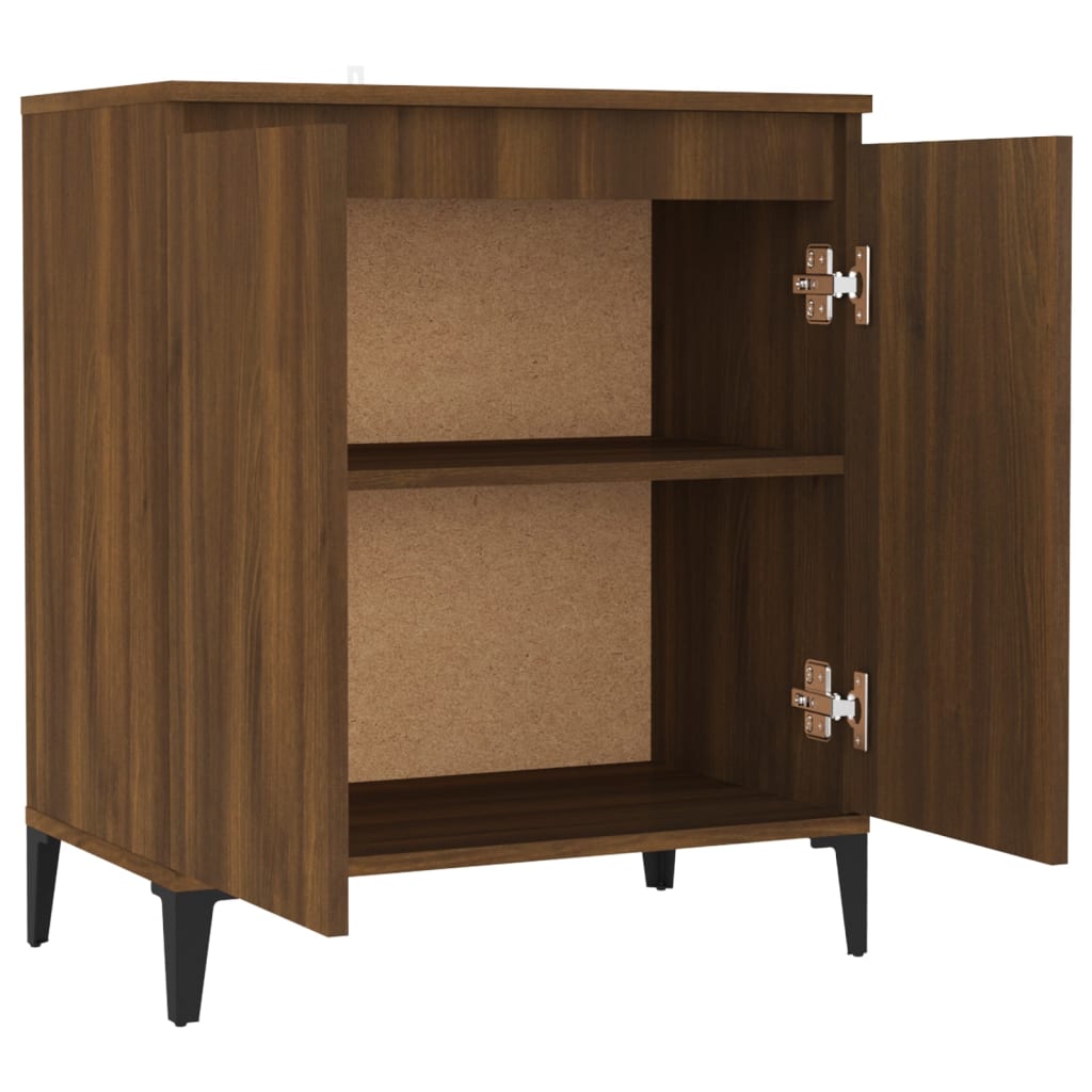 Credenza Rovere Marrone 60x35x70 cm in Legno Ingegnerizzato - homemem39