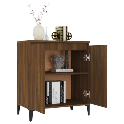 Credenza Rovere Marrone 60x35x70 cm in Legno Ingegnerizzato - homemem39