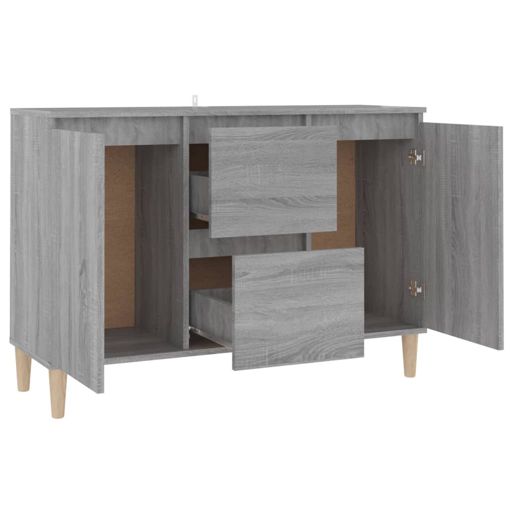 Credenza Grigio Sonoma 103,5x35x70 cm in Legno Ingegnerizzato - homemem39