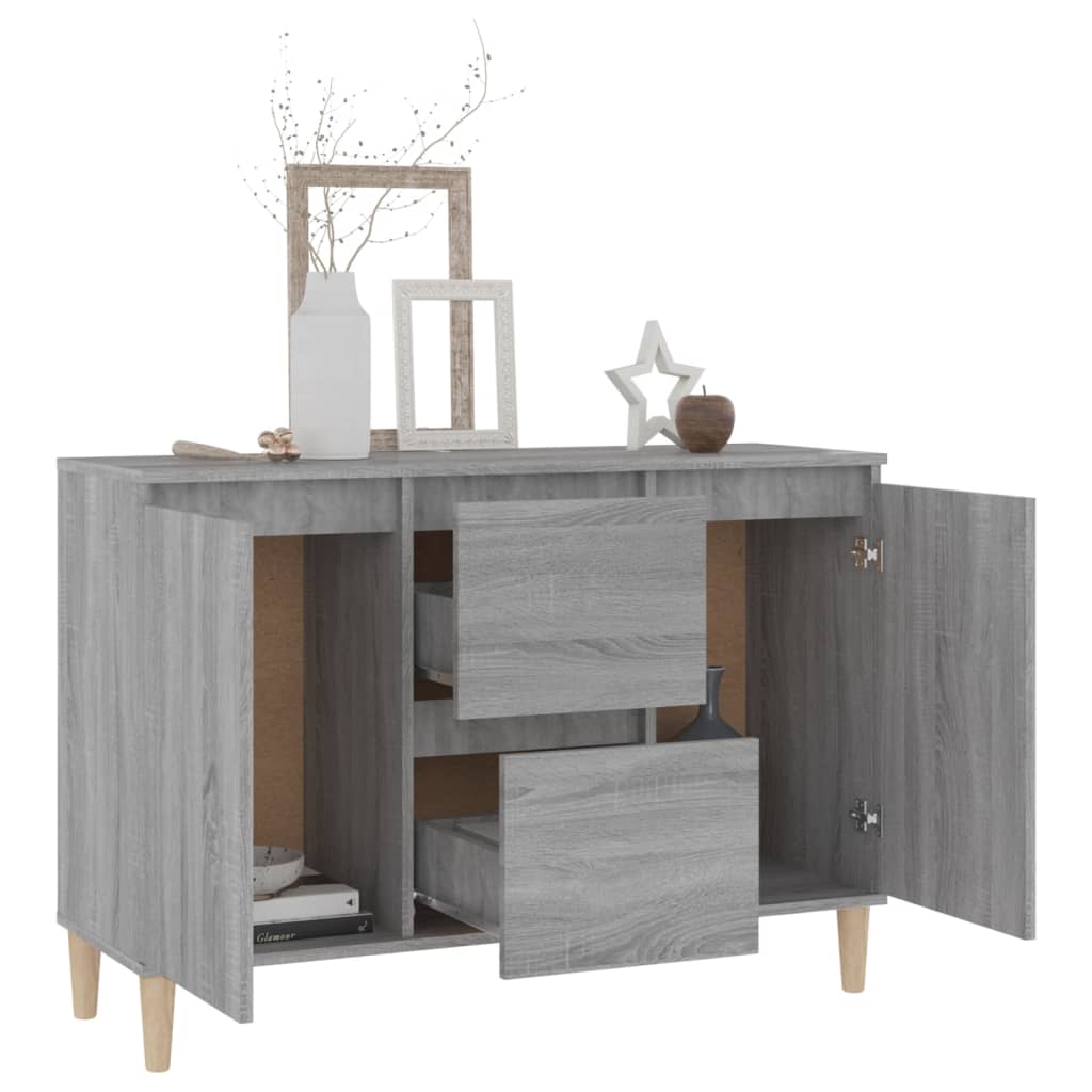 Credenza Grigio Sonoma 103,5x35x70 cm in Legno Ingegnerizzato - homemem39