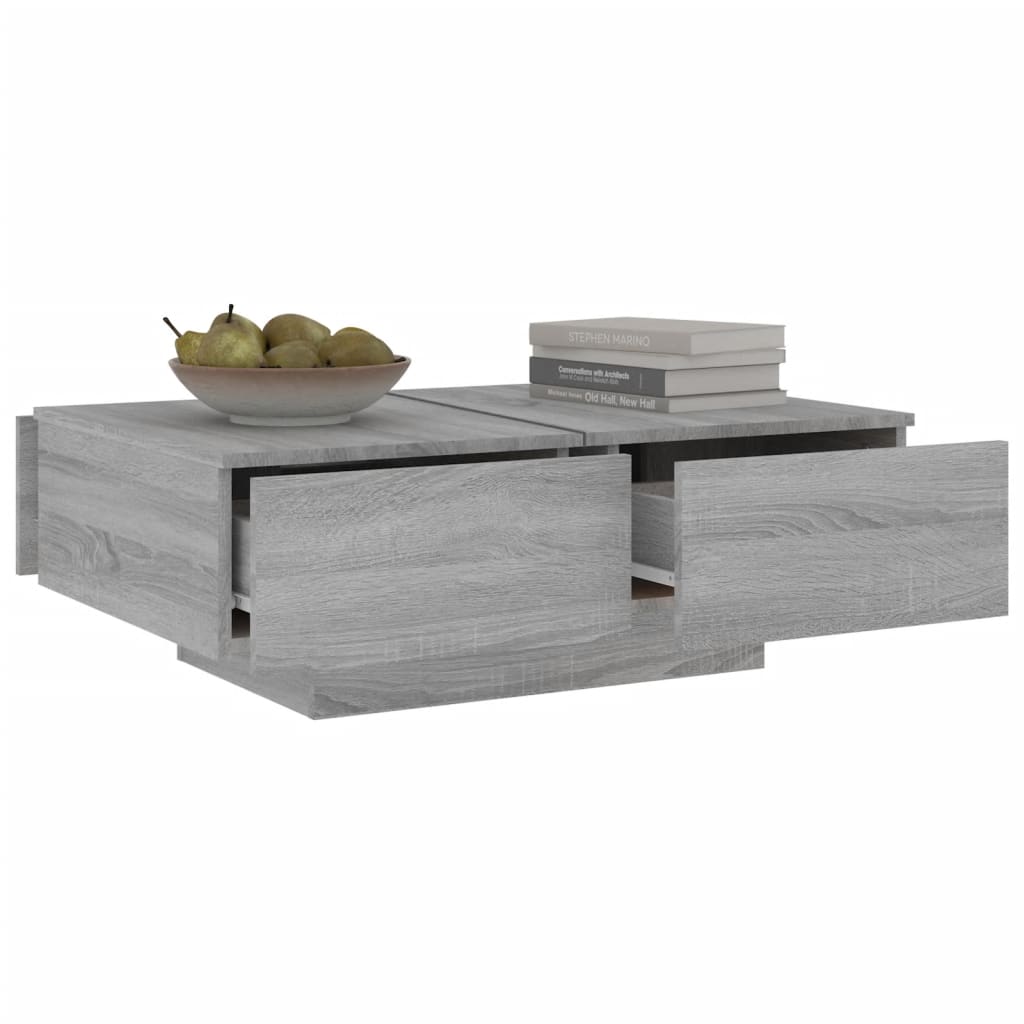 Tavolino da Salotto Grigio Sonoma 90x60x31 cm Legno Multistrato - homemem39