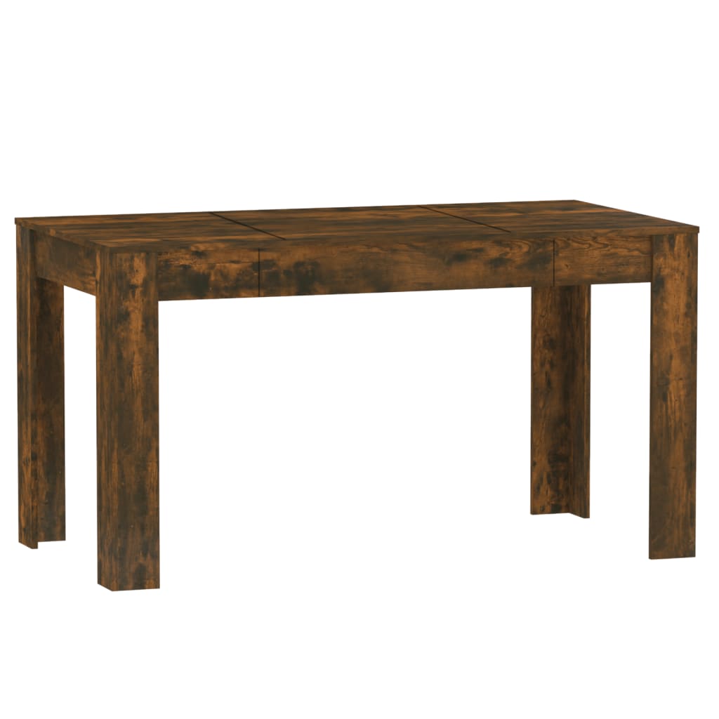 Tavolo da Pranzo Rovere Fumo 140x74,5x76 cm Legno Multistrato - homemem39