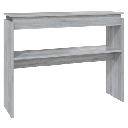 Tavolino Consolle Grigio Sonoma 102x30x80 cm Legno Multistrato - homemem39