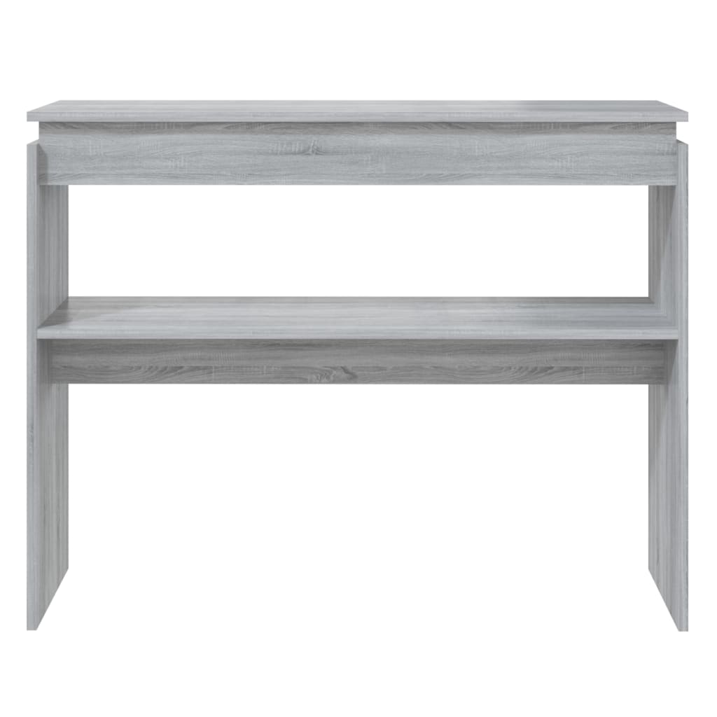 Tavolino Consolle Grigio Sonoma 102x30x80 cm Legno Multistrato - homemem39