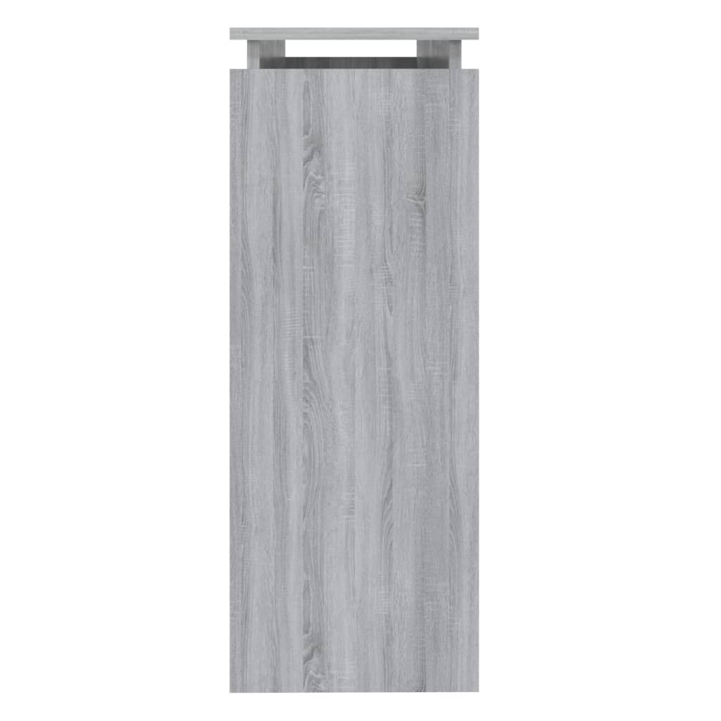 Tavolino Consolle Grigio Sonoma 102x30x80 cm Legno Multistrato - homemem39