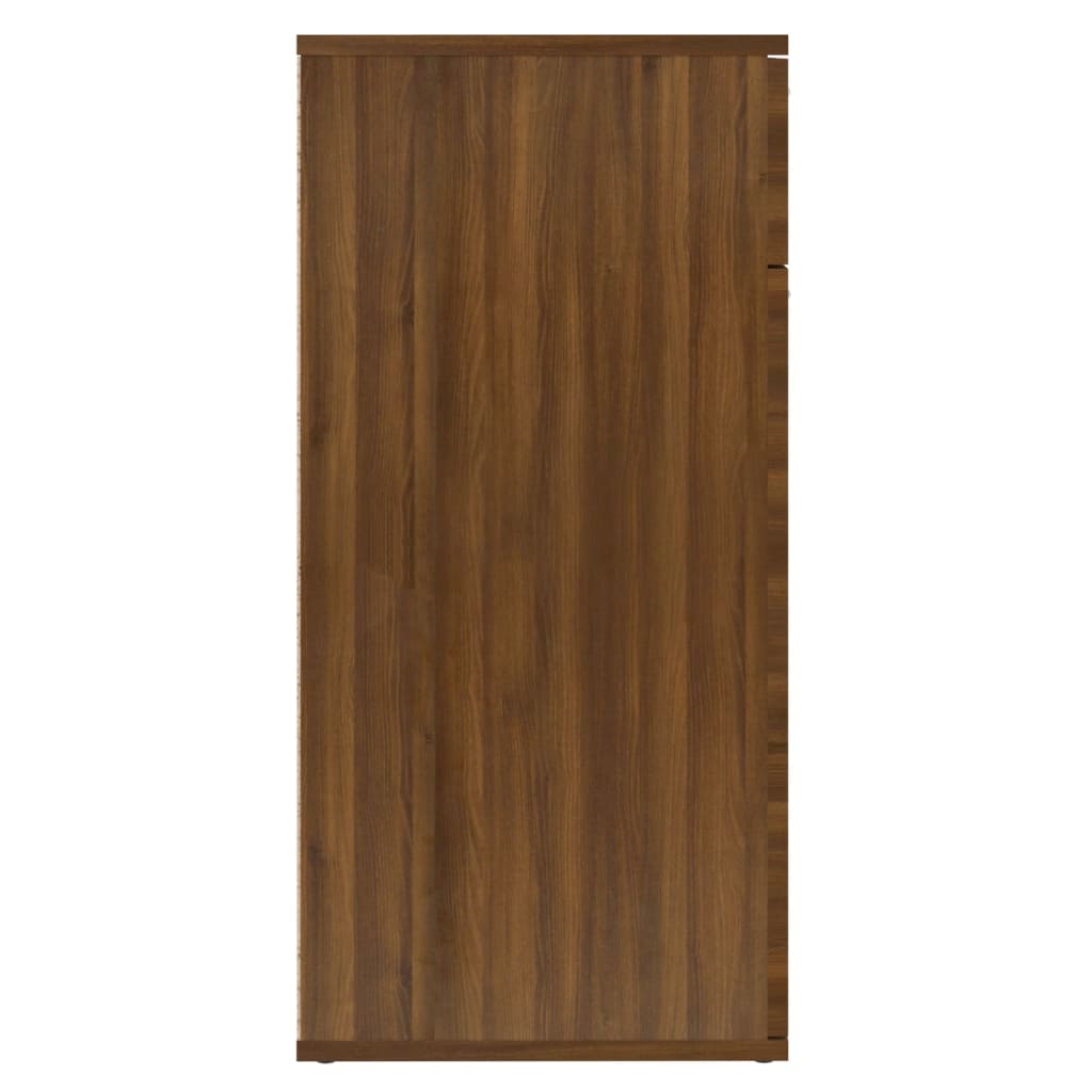 Credenza Rovere Marrone 80x36x75 cm in Legno Ingegnerizzato - homemem39